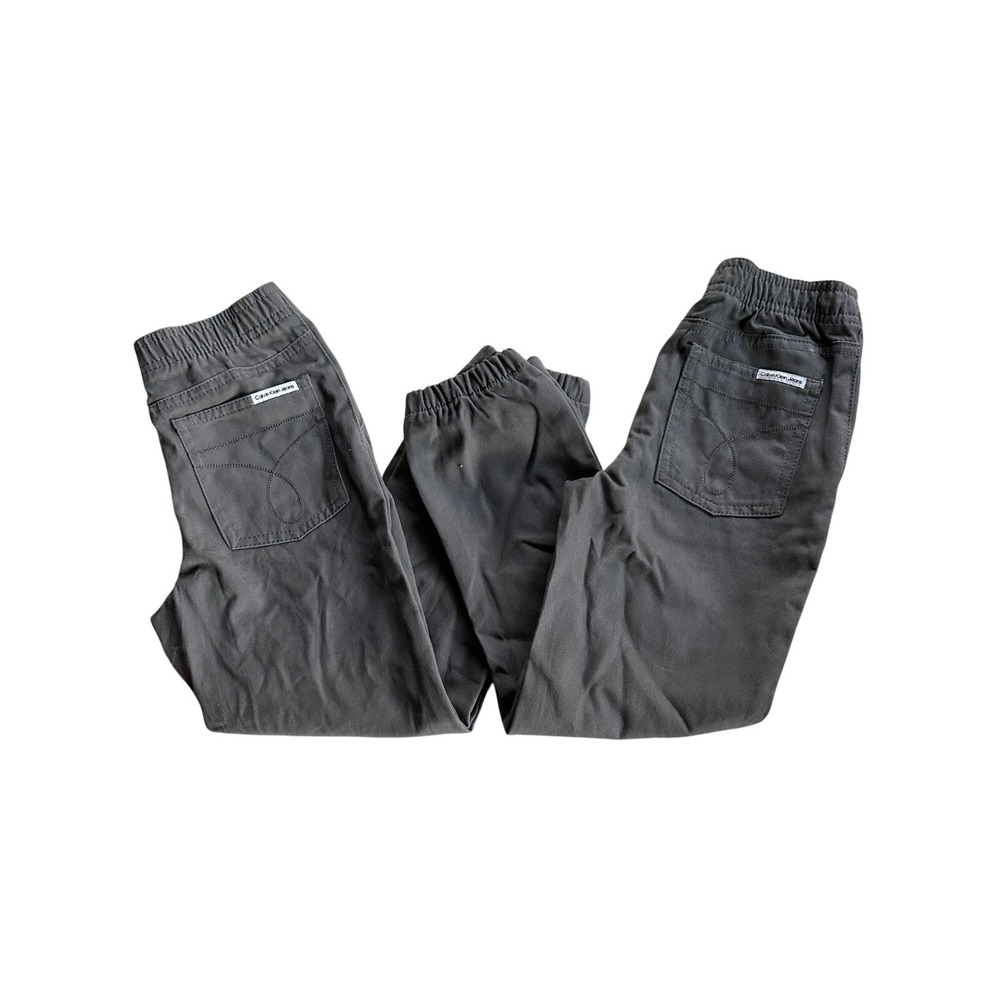 Calvin‎ Klein Jeans Kids Jogger Pants Gray Cuffed Size 5 Lot of 2! Twins Uniform